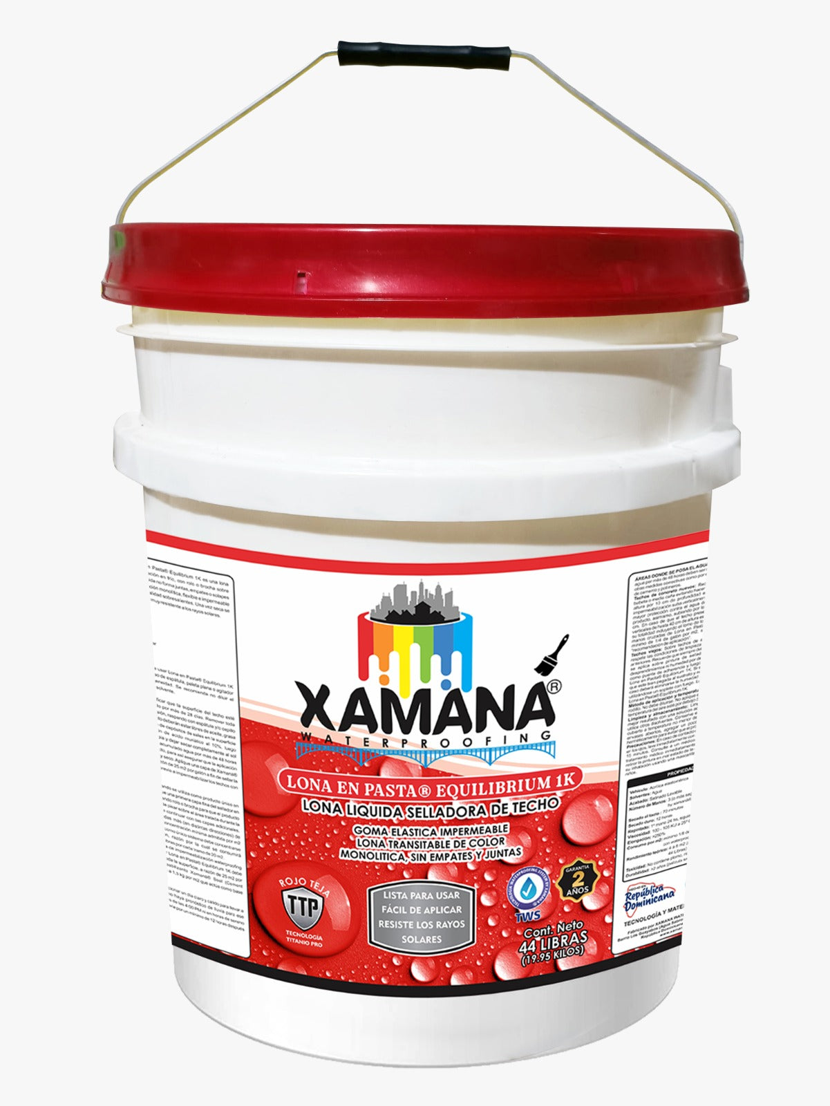 LONA EN PASTA selladora de techos EQUILIBRIUM 44 libras