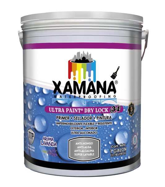 Ultra Paint DRY LOCK 3 en 1 (primer + sellador + pintura) 1 galon