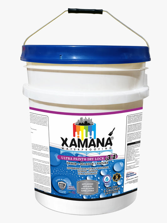 Ultra Paint DRY LOCK 3 en 1 (primer + sellador + pintura) 5 galones